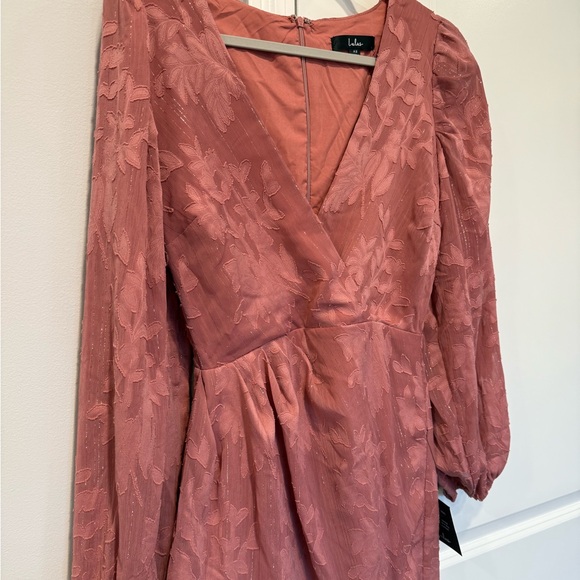 Lulus Mauve Floral Mini Dress - Picture 2 of 8